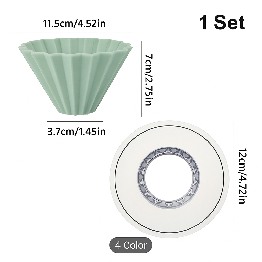 Origami Acrílico Verde – Dropper con Sanding Bracket