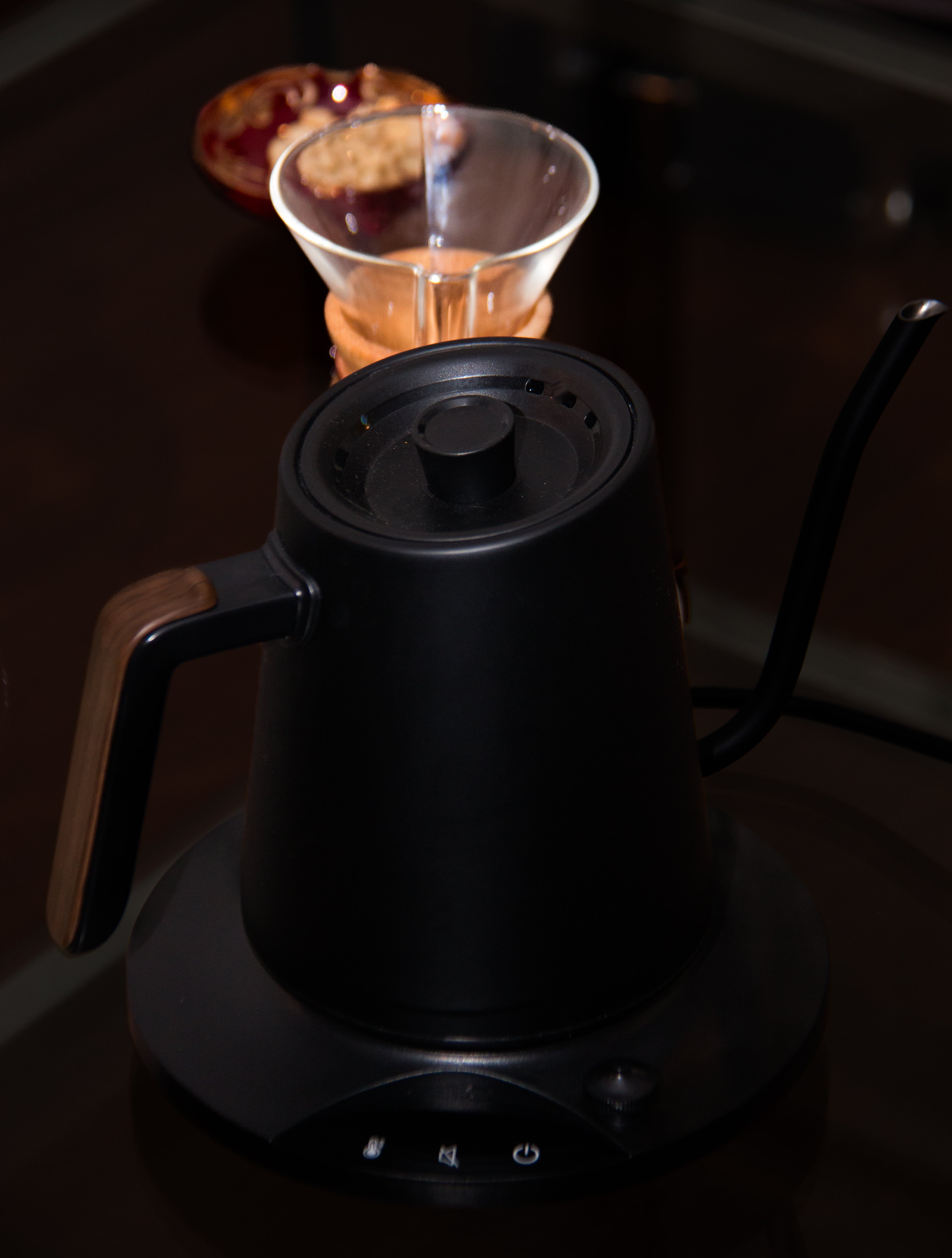 Cafetera eléctrica de cuello de ganso SMANG 1200W con control de temperatura ±1°C,
